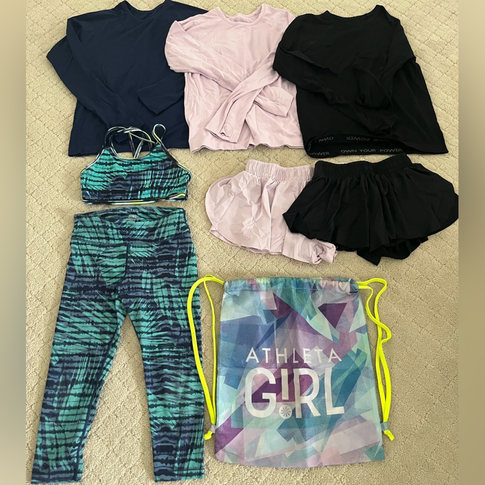 Athleta girl 8 piece set
